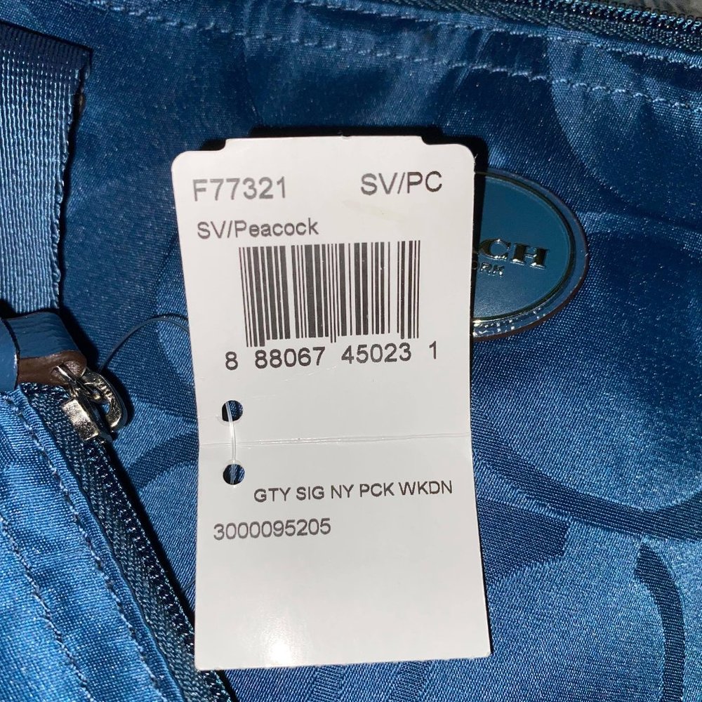❤️❤️SOLD❤️❤️Coach Sig Nylon Bag & Snap Pouch💙 - Picture 10 of 16